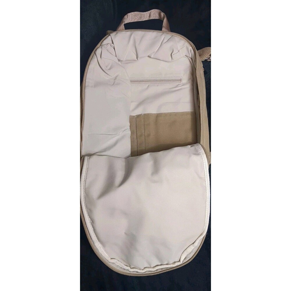 Young Living Essential Oils Convention Backpack Tan Canvas Commuter Laptop Bag - Picture 8 of 14